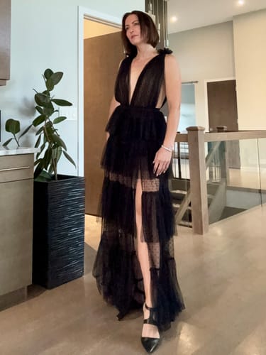 Customer photo review of Zendaya Gown in Black by Lexi - RENTAL