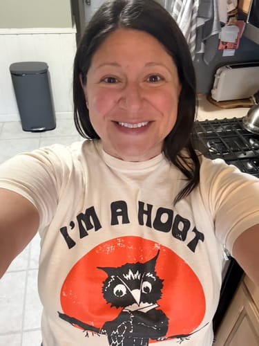Customer photo review of I'm a Hoot Comfort Colors Tee