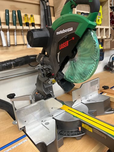Customer photo review of Metabo/Hitachi 12" Miter Saw Dust Collection Chute