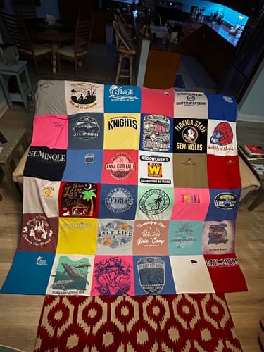 Customer photo review of Premium T Shirt Quilt