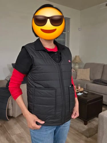 Customer photo review of Gilet Riscaldato 9 zone