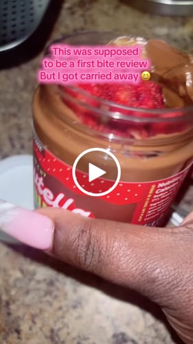 Customer video review of Strawtella Dubai Dip 12 oz