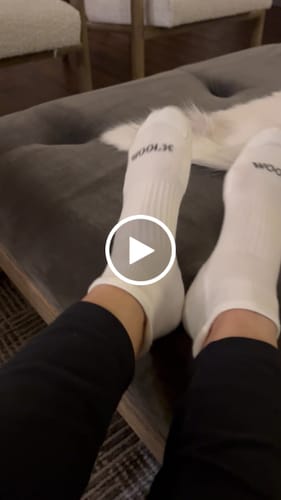 Customer video review of Womens Rowan No Show Socks - Polar White