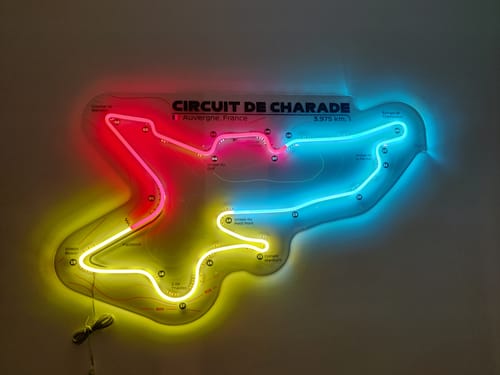 Customer photo review of Your Custom Neon Race Track Service