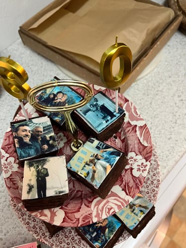 Customer photo review of Edible Image Brownies