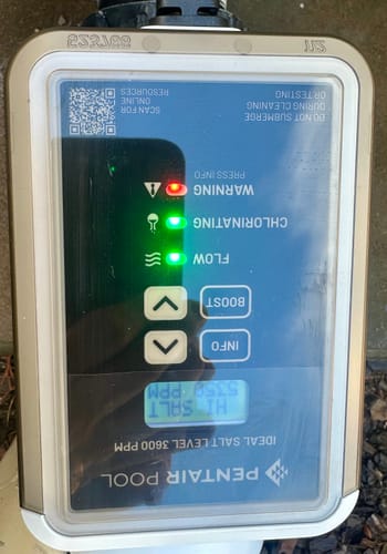 Customer photo review of Pentair IntelliChlor Plus40 EC-523735