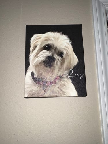 Customer photo review of Pet Art Canvas Wrap