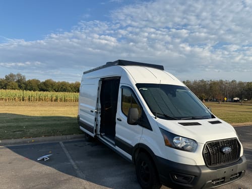 Customer photo review of Ford Transit Roof Rack - Premium - 148" EXT High Roof