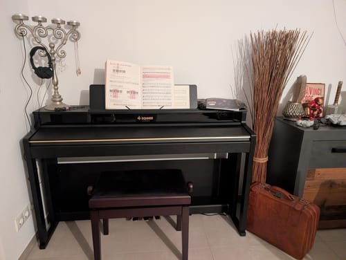 Customer photo review of Donner DDP-400 Premium Upright Digital Piano