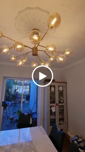 Customer video review of 15-Light Sputnik Modern Sphere Chandelier