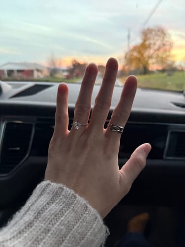 Customer photo review of To My Granddaughter - Hug Ring