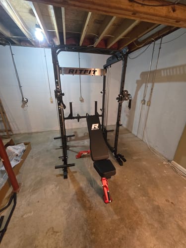 Customer photo review of RitFit M1 PRO Multi-Functional Smith Machine with Cable Crossover System and Squat Rack for Home Gym