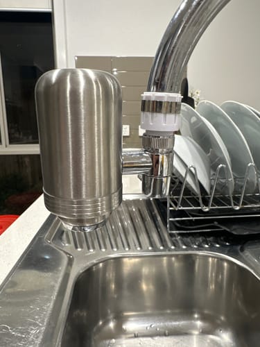 Customer photo review of Evolved H2O™ Advanced Tap Filter