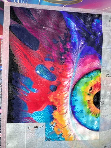 Customer photo review of 5D Diamond Painting – Colorful Eye