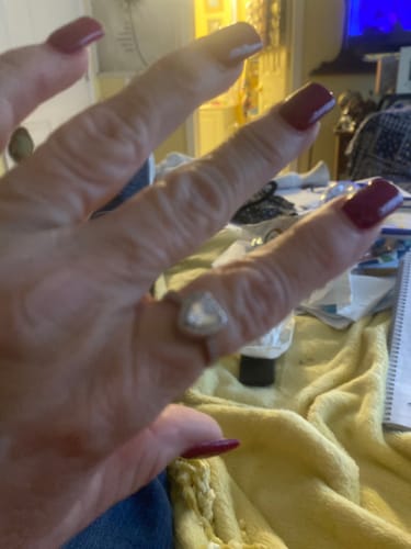Customer photo review of Forever In My Heart Urn Ring