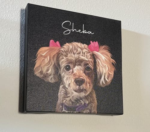 Customer photo review of Pet Art Canvas Wrap