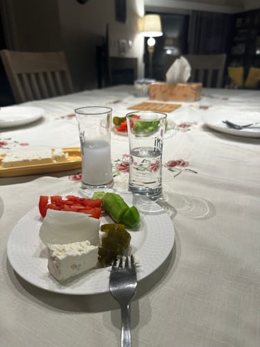 Customer photo review of Yeni Raki 1937 Arak Gift Set W/ 2 Yeni Raki Arak Glasses