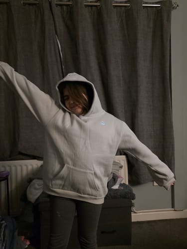 Customer photo review of The Classic Kids Squiddy Hoodie