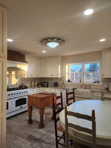 Customer photo review of Vintage Luxe Sunburst Flush Mount Light Wall Decoration