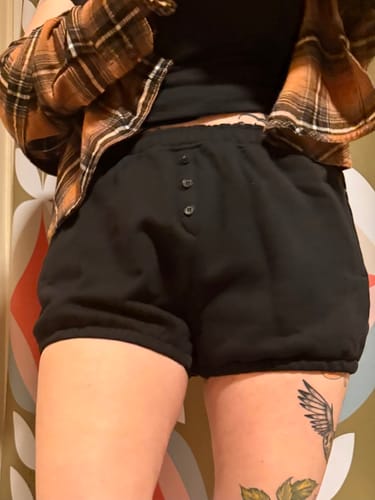 Customer photo review of Bloomer Sweat Shorts