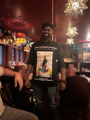 Customer photo review of Unisex recycled fibres t-shirt