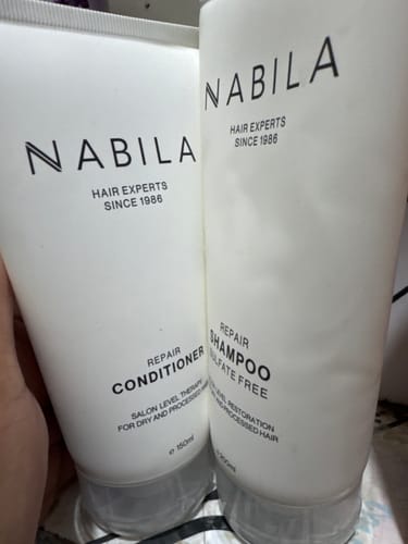 Customer photo review of NABILA Repair Shampoo Sulfate-Free | 200ml