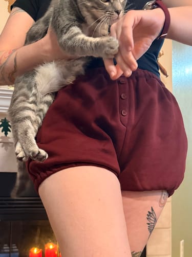 Customer photo review of Bloomer Sweat Shorts