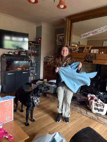 Customer photo review of The Classic Kids Squiddy Zip Hoodie