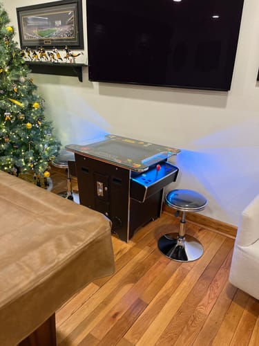 Customer photo review of Commercial Grade 60 games in 1 Arcade Commercial Cocktail Table Machine Retro Multi-cade LED