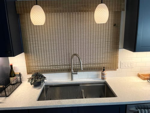 Customer photo review of 39" Large Workstation Kitchen Sink - Double Bowl - Reversible (5LD39C)