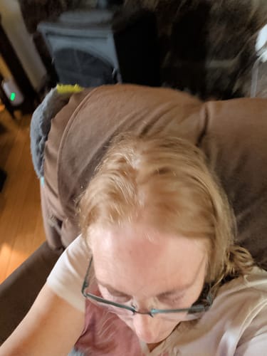 Customer photo review of The Ultimate Dyed Gray Hair Guide | Free gift