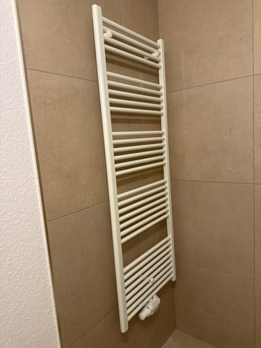 Customer photo review of SONNI Badheizkörper Heizkörper Handtuchtrockner Handtuchwärmer 1600*600mm Weiß ohne/mit Mutiblock