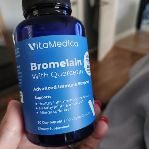 Customer photo review of Bromelain with Quercetin Bottle