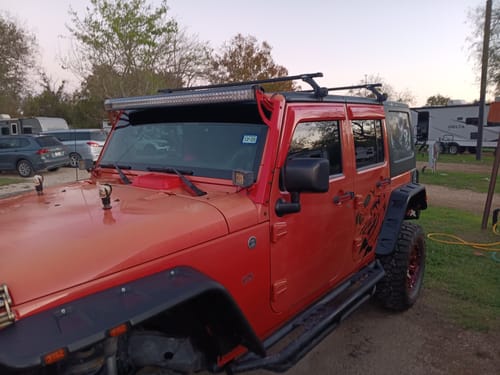 Customer photo review of Light Bar Cover | Dual Row 52"