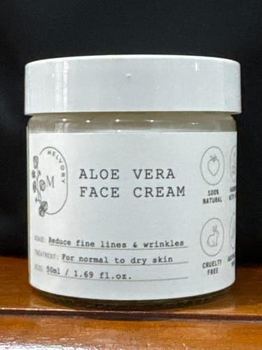 Customer photo review of Aloe Vera Face Cream