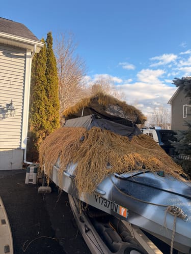 Customer photo review of Hunting Blind Raffia Grass (Pack)