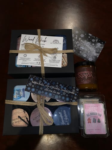 Customer photo review of Build Your Own Litmas Mini Candle Set – Literary Gift Box