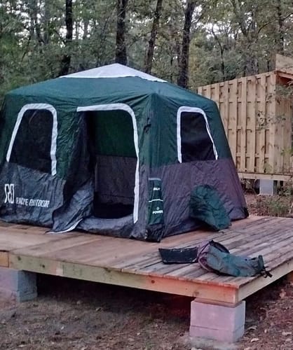 Customer photo review of 2-Step Cabin Tent