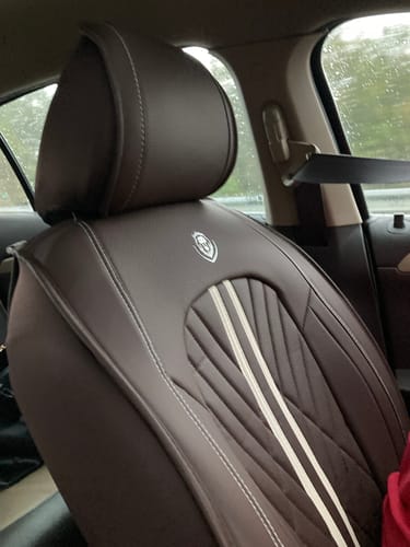 Customer photo review of Coffee Ultra Car Seat Covers