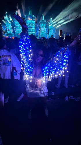Customer photo review of LED Fringe Sequin Jacket