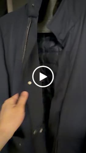 Customer video review of KITON KIRED "Pizzo" Navy Blue Padded Parka Jacket Coat Beaver Collar EU 50 US 40