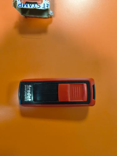 Customer photo review of Timbro trodat pocket printy 9512 (47x18 mm)