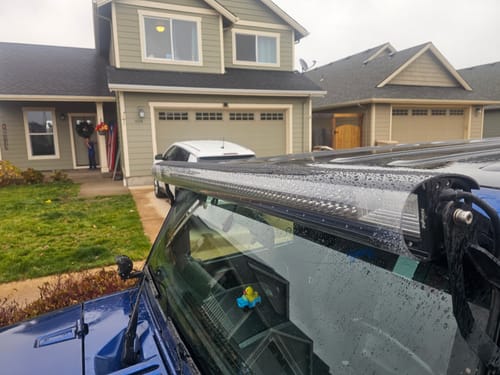 Customer photo review of Light Bar Cover | Dual Row 52"