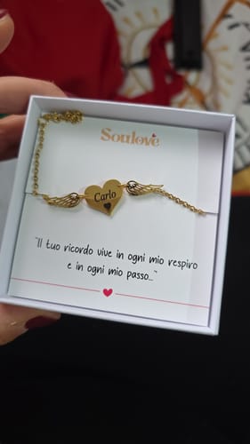 Customer photo review of Bracciale Angelo Mio ✦ Incidi il nome del tuo Angelo