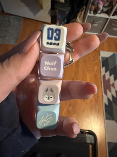 Customer photo review of STRAY KIDS - KARMA POP UP STORE OFFICIAL MD SKZOO KEYCAP KEYRING