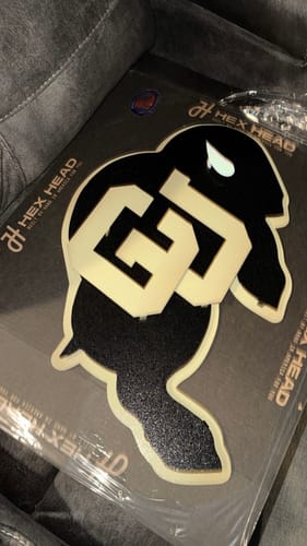 Customer photo review of Colorado Buffaloes 3D Vintage Metal Wall Art