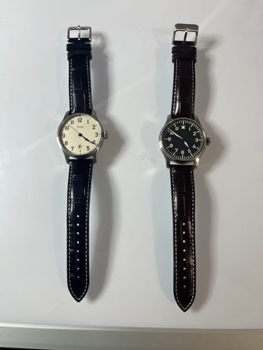 Customer photo review of Leather - Crocodile Grain - Chocolate Brown