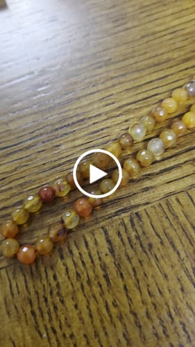 Customer video review of Muslim Prayer Beads - Orange Agate Stone Beads, Islamic Rosary