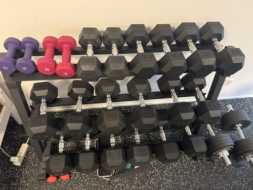 Customer photo review of Hexagon Hantel Set | 10 kg - 30 kg