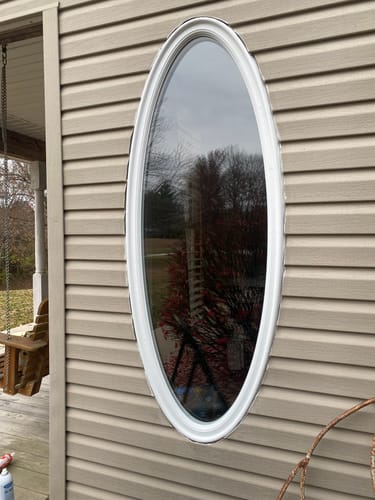 Customer photo review of Large Oval 24" x 60" Frame Kit